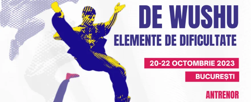 Seminar intensiv de Wushu – Elemente de dificultate, 20-22 octombrie